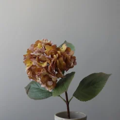 Botané Studios Kunstige Blomster>Hydrangea Flower Orange Small