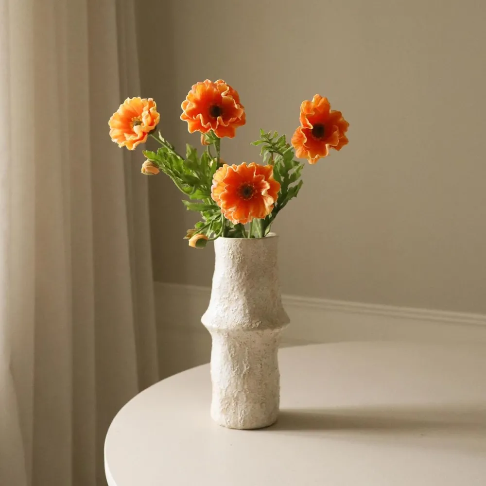 Botané Studios Kunstige Blomster>Large Poppy Flower Orange