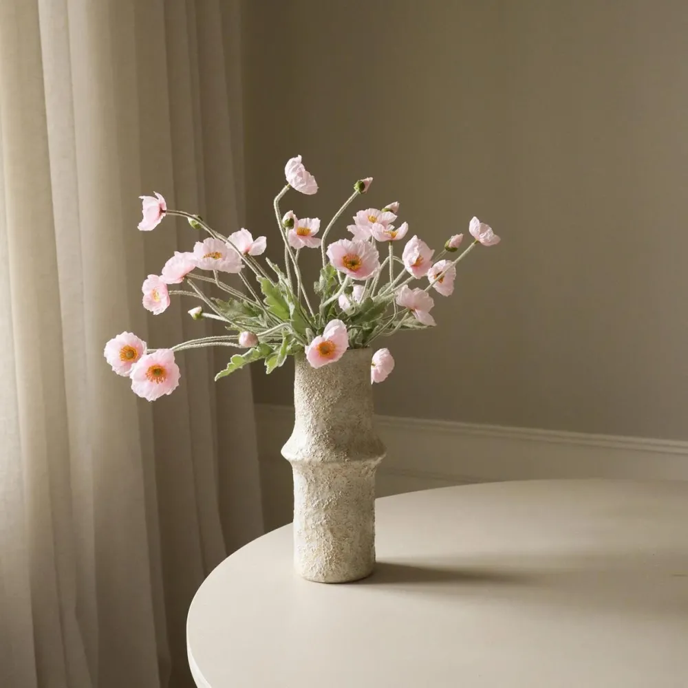 Botané Studios Kunstige Blomster>Poppy Flower Light Pink