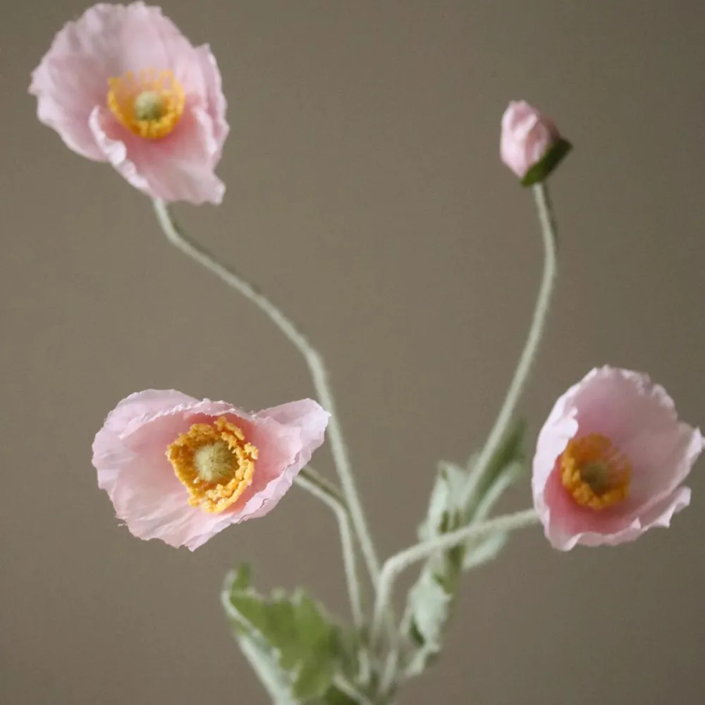 Botané Studios Kunstige Blomster>Poppy Flower Light Pink