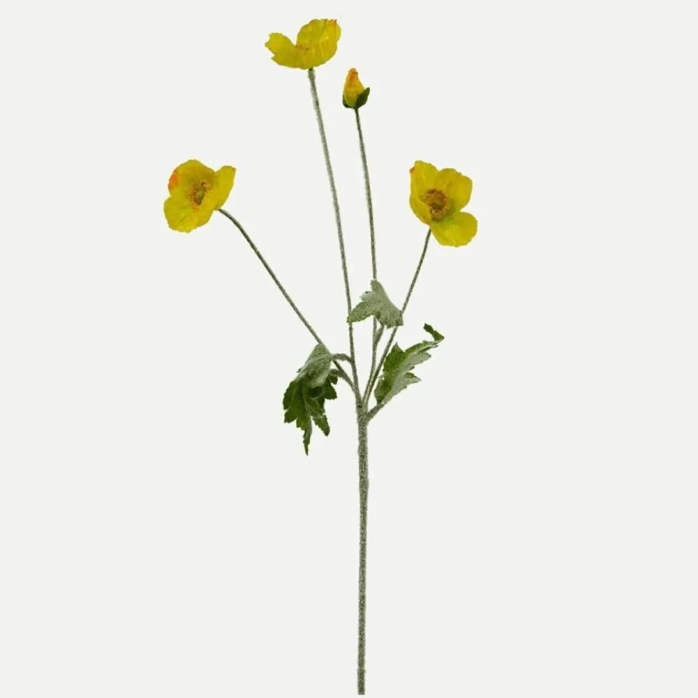 Botané Studios Kunstige Blomster>Poppy Flower Yellow