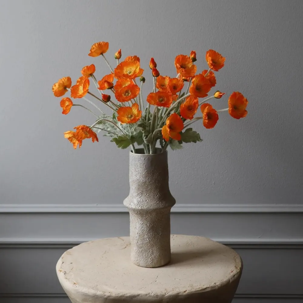 Botané Studios Kunstige Blomster>Poppy Flower Orange