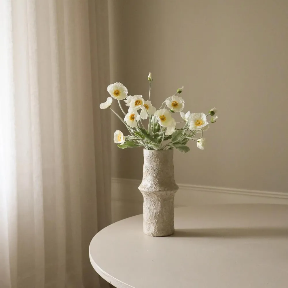 Botané Studios Kunstige Blomster>Poppy Flower White