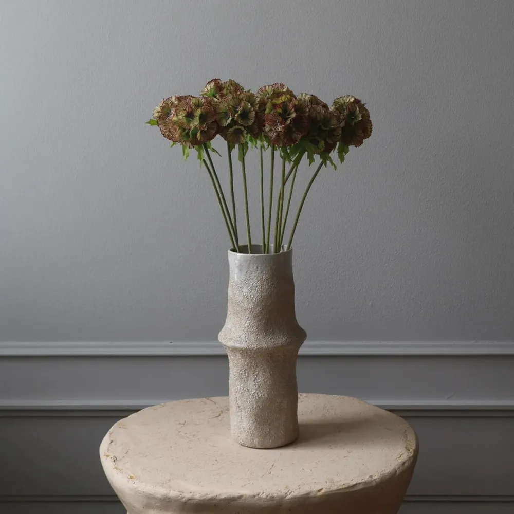 Botané Studios Kunstige Blomster>Scabiosa Seed Pod Flower Purple