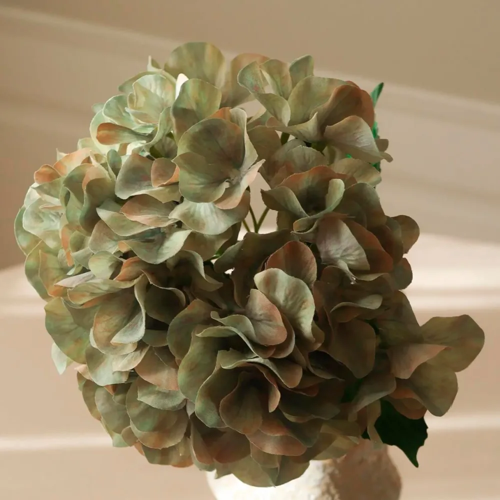 Botané Studios Kunstige Blomster>Short Hydrangea Flower Pale Green