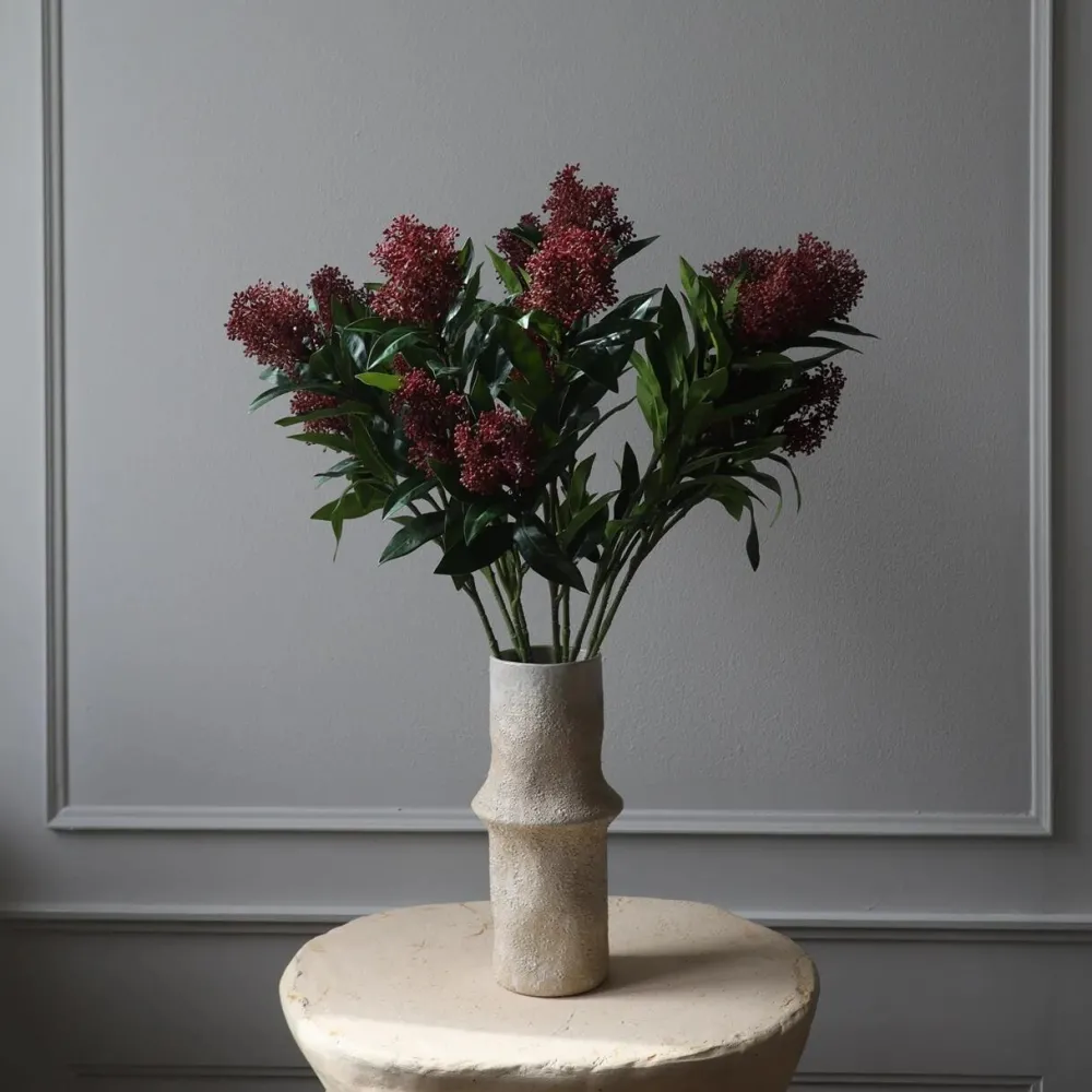 Botané Studios Kunstige Blomster>Skimmia Berry Branch Purple