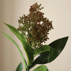Botané Studios Kunstige Blomster>Skimmia Berry Branch Rose