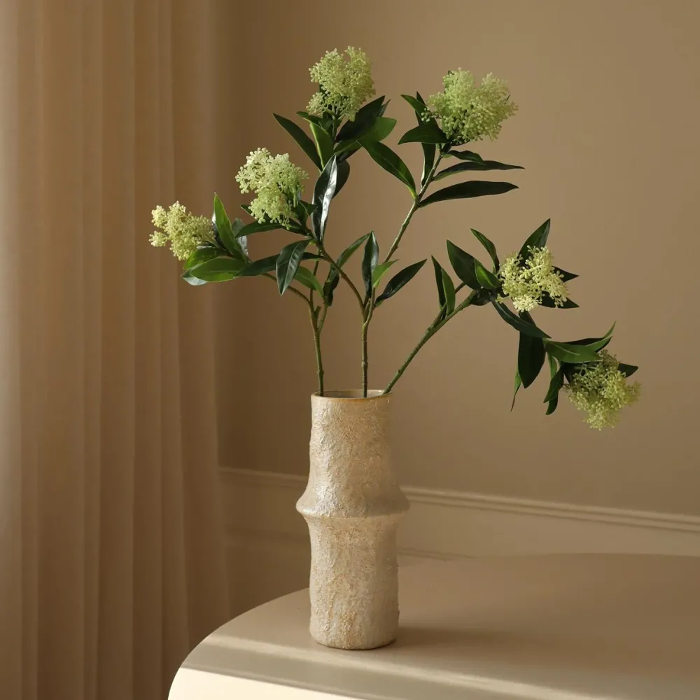 Botané Studios Kunstige Blomster>Skimmia Berry Branch Light Green