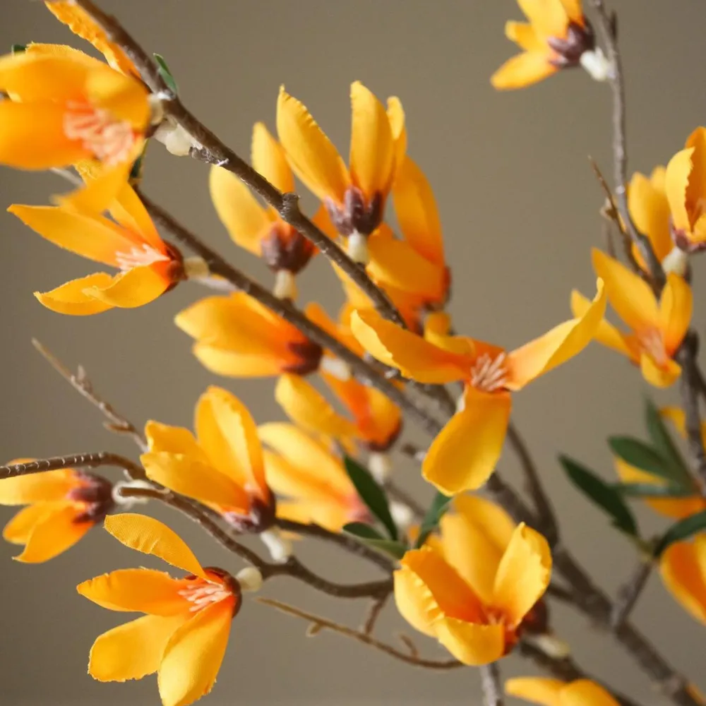Botané Studios Kunstige Blomster>Star Magnolia Branch Yellow