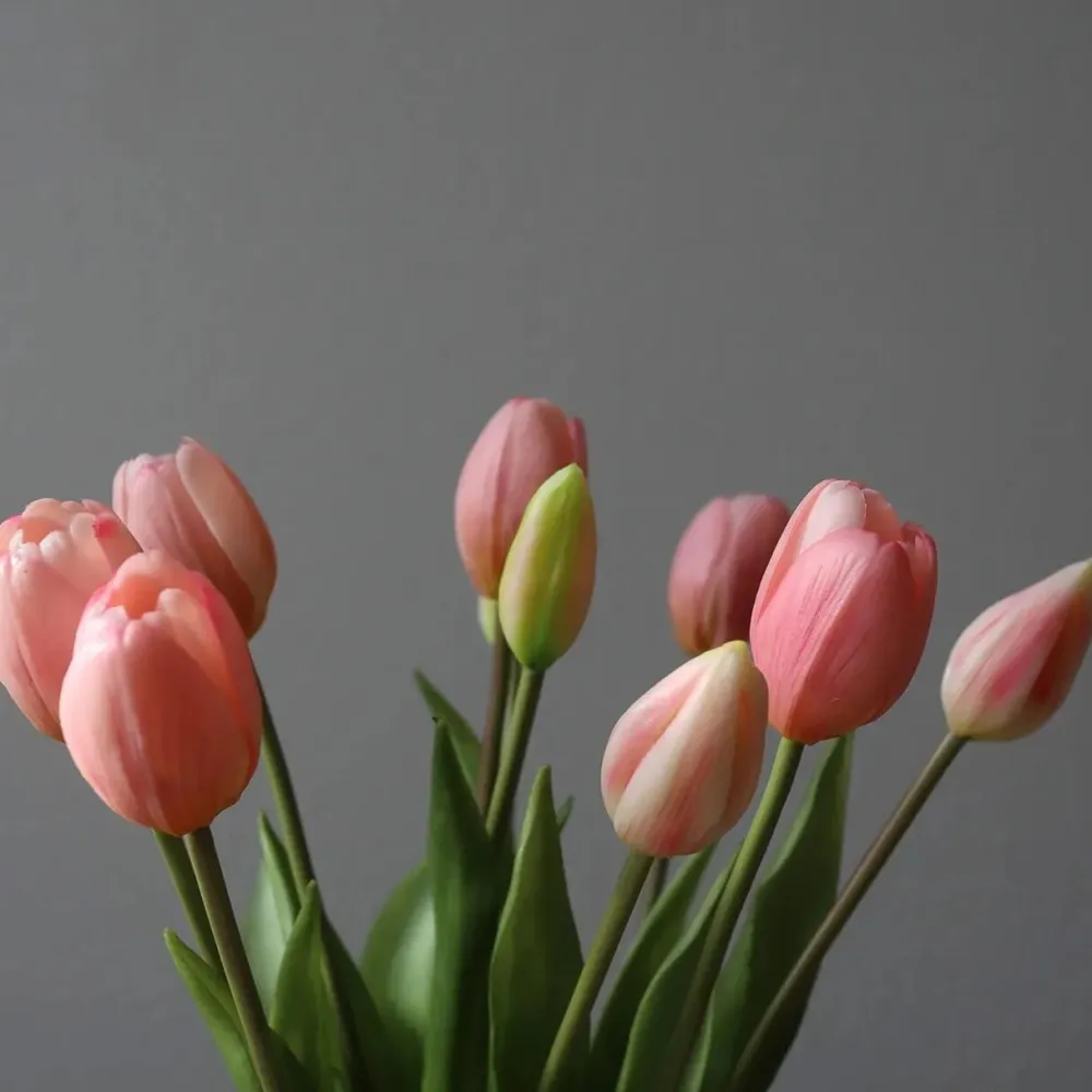 Botané Studios Kunstige Blomster>Tulip Bundle Light Pink (5 pieces)