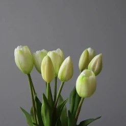 Botané Studios Kunstige Blomster>Tulip Bundle White (5 pieces)