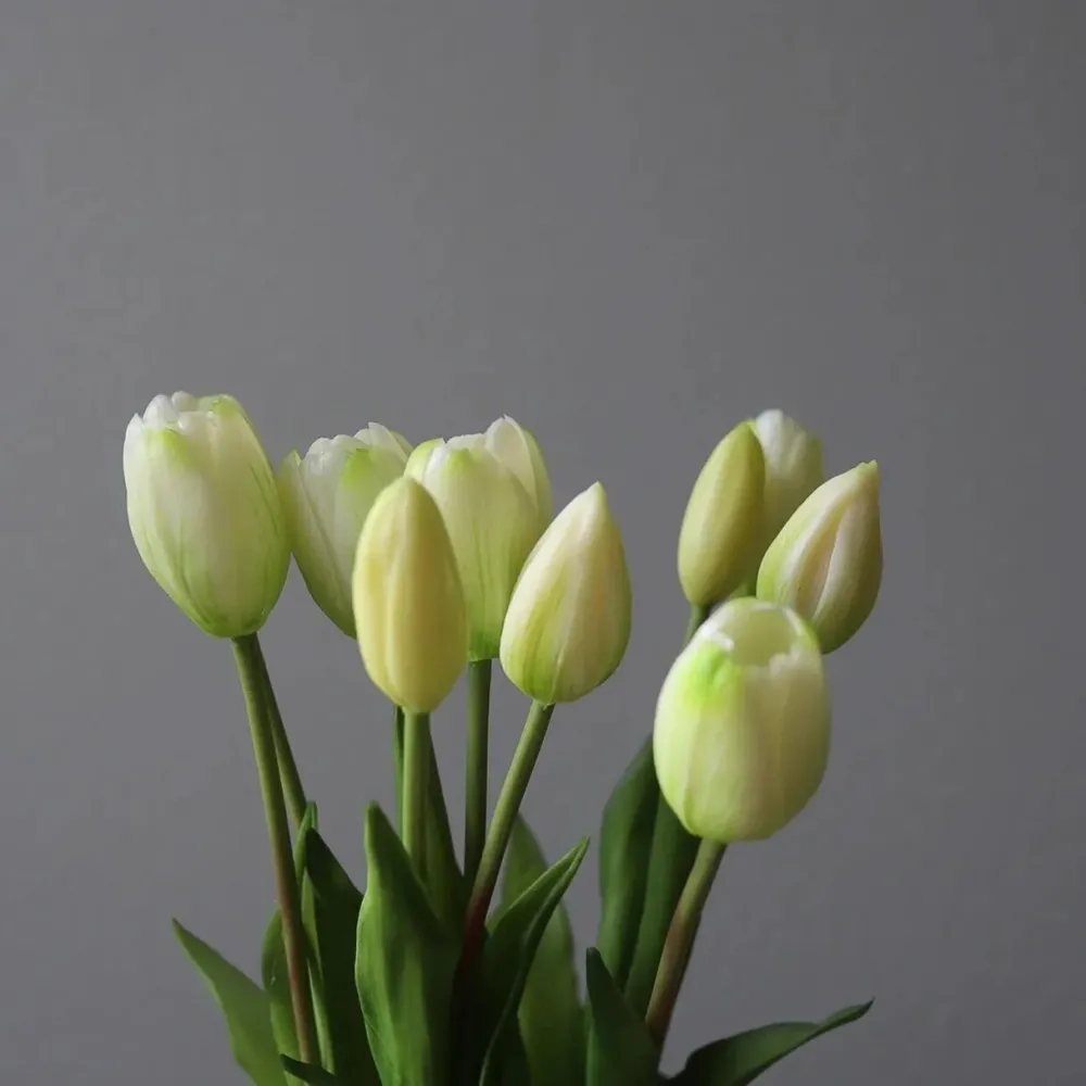 Botané Studios Kunstige Blomster>Tulip Bundle White (5 pieces)