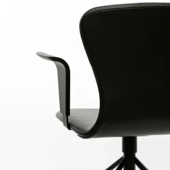 Bruunmunch Stue|Kontor>PLAY Arm Chair Swing Sort Hero Læder