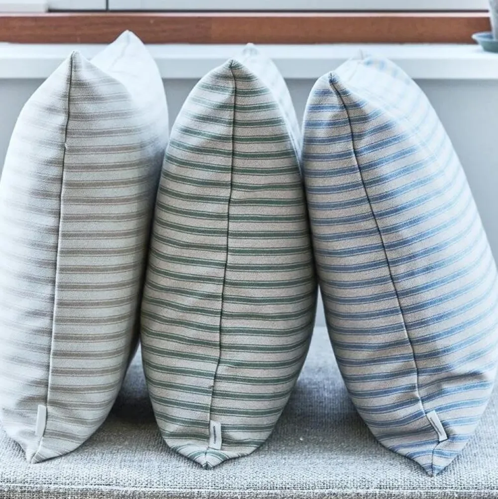 Compliments Udendørs|Puder>Outdoor Fine Stripe Cushion Dusty Blue 40x60 cm