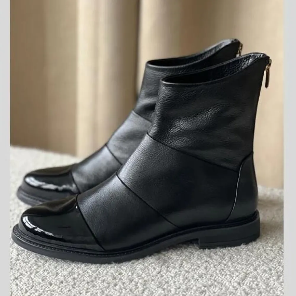 Dame Copenhagen Shoes Sko>Stephanie Black With Patent Toe