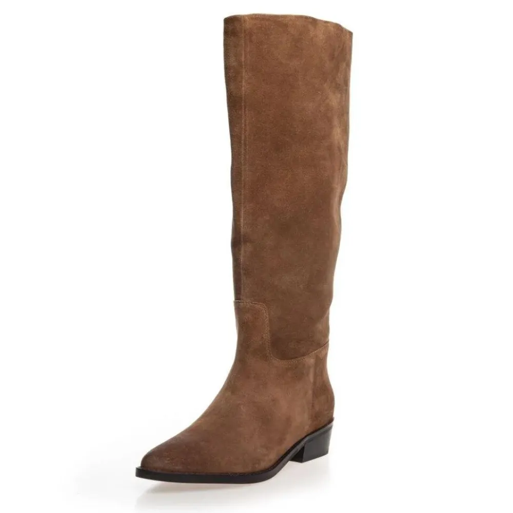 Dame Copenhagen Shoes Sko>The Note Boot Cognac Suede