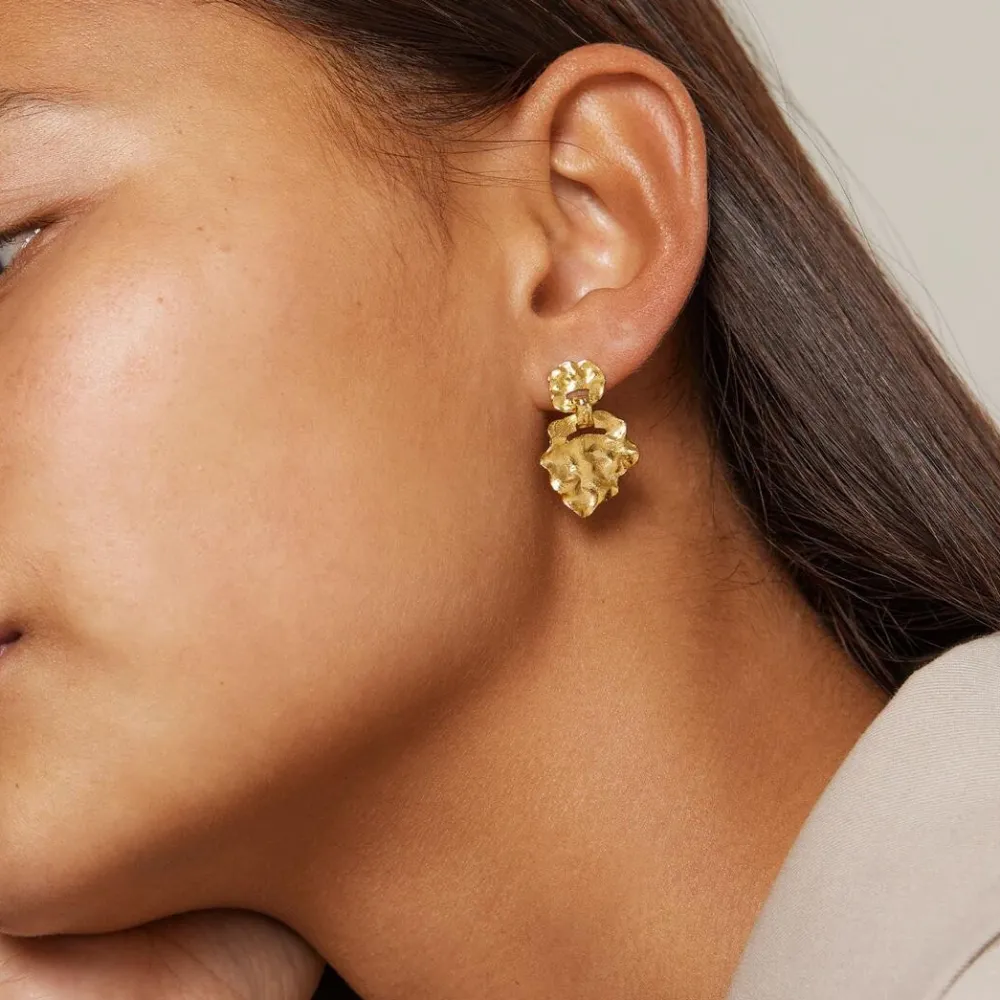 Dame Enamel Copenhagen Accessories|Smykker>Earrings Windy Small Gold-Plated
