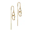 Dame Enamel Copenhagen Accessories|Smykker>Earrings Organic Double Circle Gold-Plated