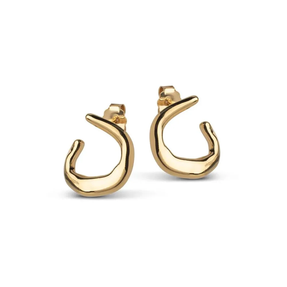 Dame Enamel Copenhagen Accessories|Smykker>Earrings Inga Gold-Plated