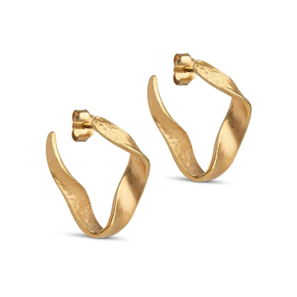 Dame Enamel Copenhagen Accessories|Smykker>Earrings Dalia Gold-Plated