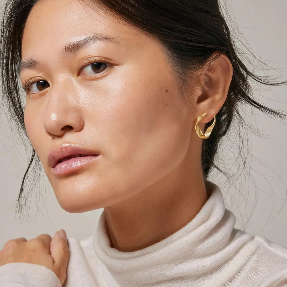 Dame Enamel Copenhagen Accessories|Smykker>Earrings Dalia Gold-Plated