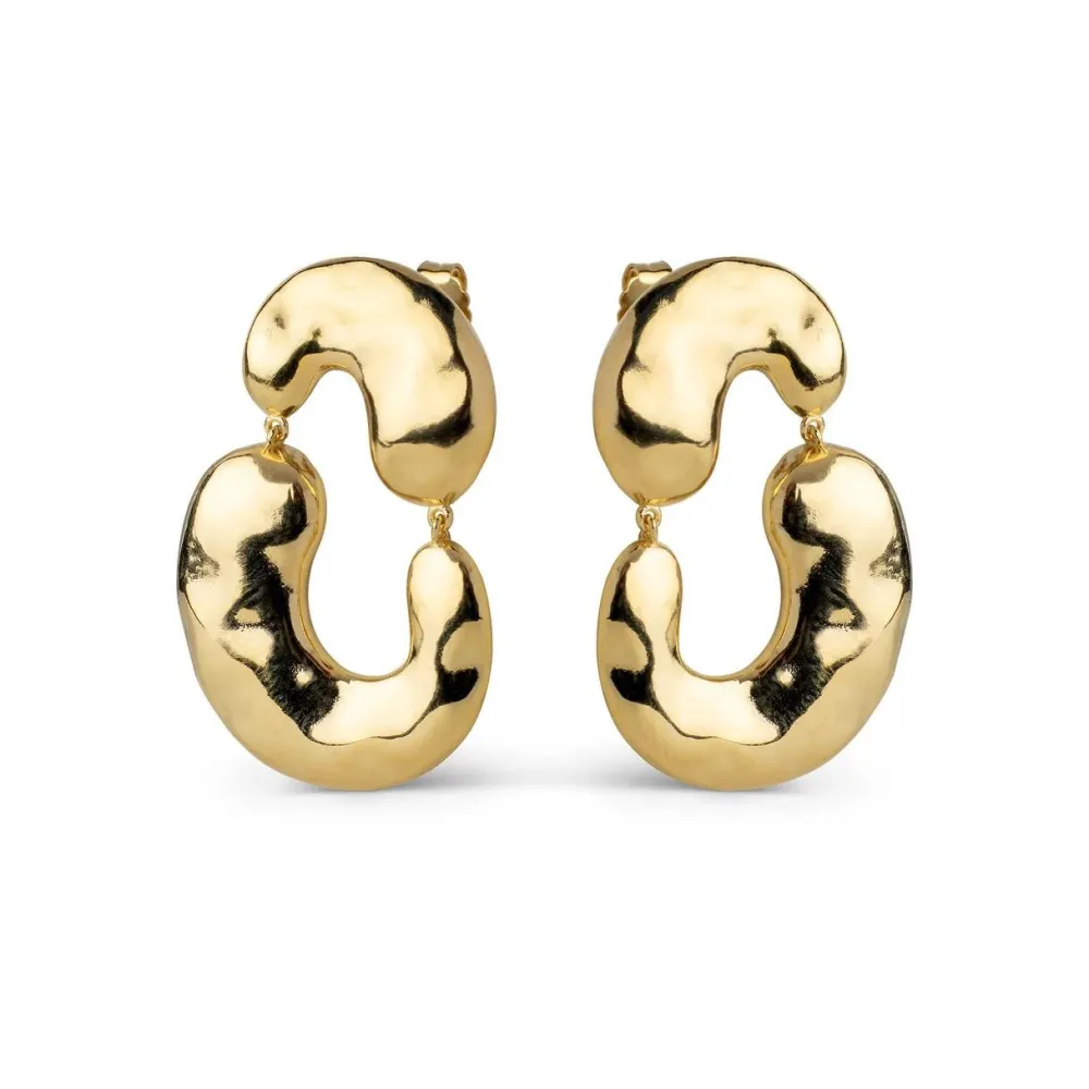 Dame Enamel Copenhagen Accessories|Smykker>Earrings Viona Gold-Plated