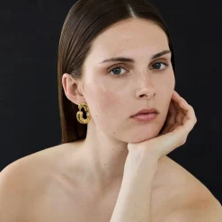 Dame Enamel Copenhagen Accessories|Smykker>Earrings Viona Gold-Plated