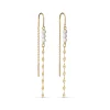 Dame Accessories>Enamel Copenhagen Earrings Yin Yang Chain Gold-Plated