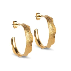 Dame Enamel Copenhagen Accessories|Smykker>Hoops Ane Large Gold-Plated