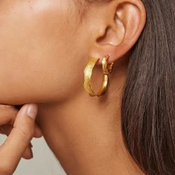 Dame Enamel Copenhagen Accessories|Smykker>Hoops Everly Gold-Plated