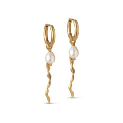 Dame Enamel Copenhagen Accessories|Smykker>Hoops Elea Gold-Plated