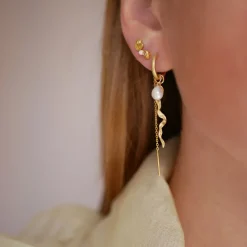 Dame Enamel Copenhagen Accessories|Smykker>Hoops Elea Gold-Plated