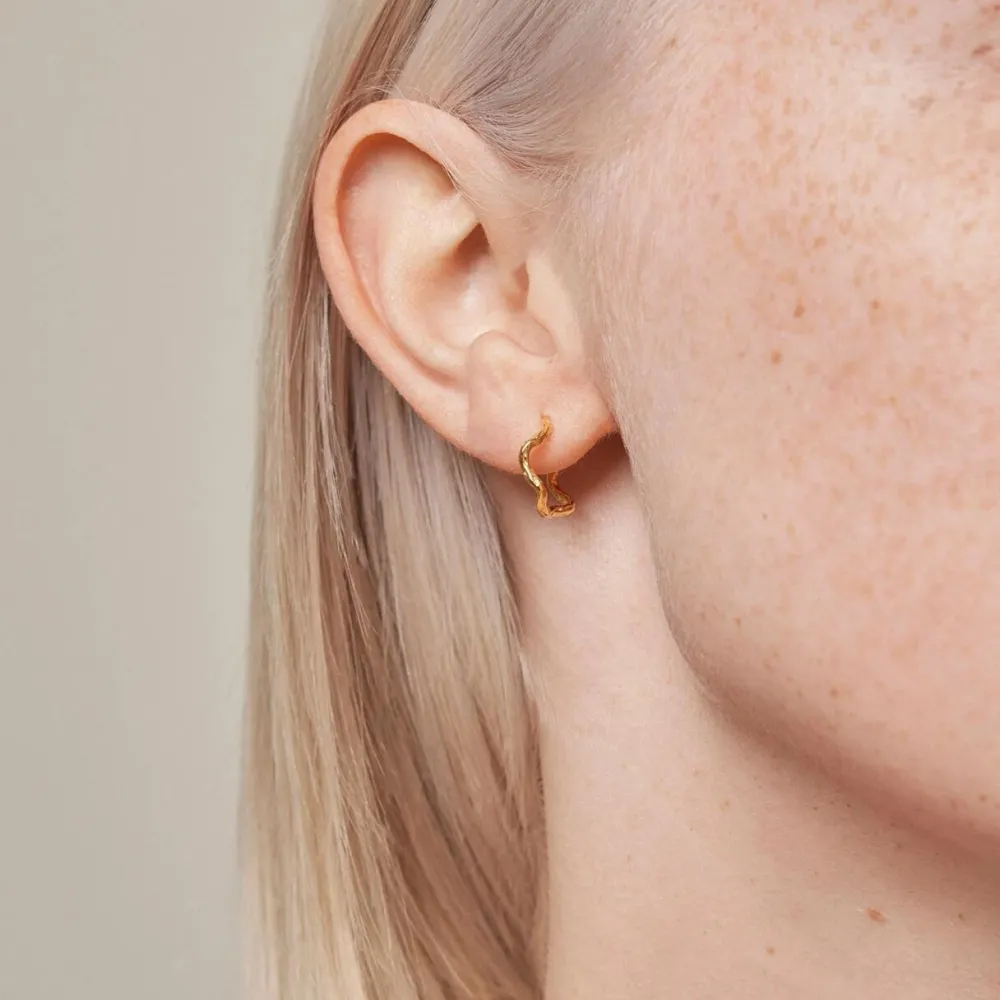 Dame Enamel Copenhagen Accessories|Smykker>Hoops Holly Large Gold-Plated