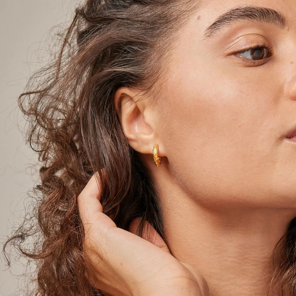 Dame Enamel Copenhagen Accessories|Smykker>Hoops Hali Small Gold-Plated