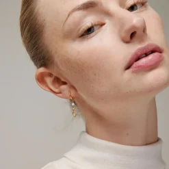 Dame Enamel Copenhagen Accessories|Smykker>Hoops May Gold-Plated