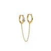 Dame Enamel Copenhagen Accessories|Smykker>Hoops Nova Chain One Piece Gold-Plated