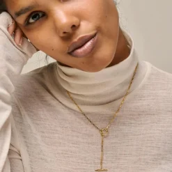 Dame Enamel Copenhagen Accessories|Smykker>Necklace Noel Gold-Plated