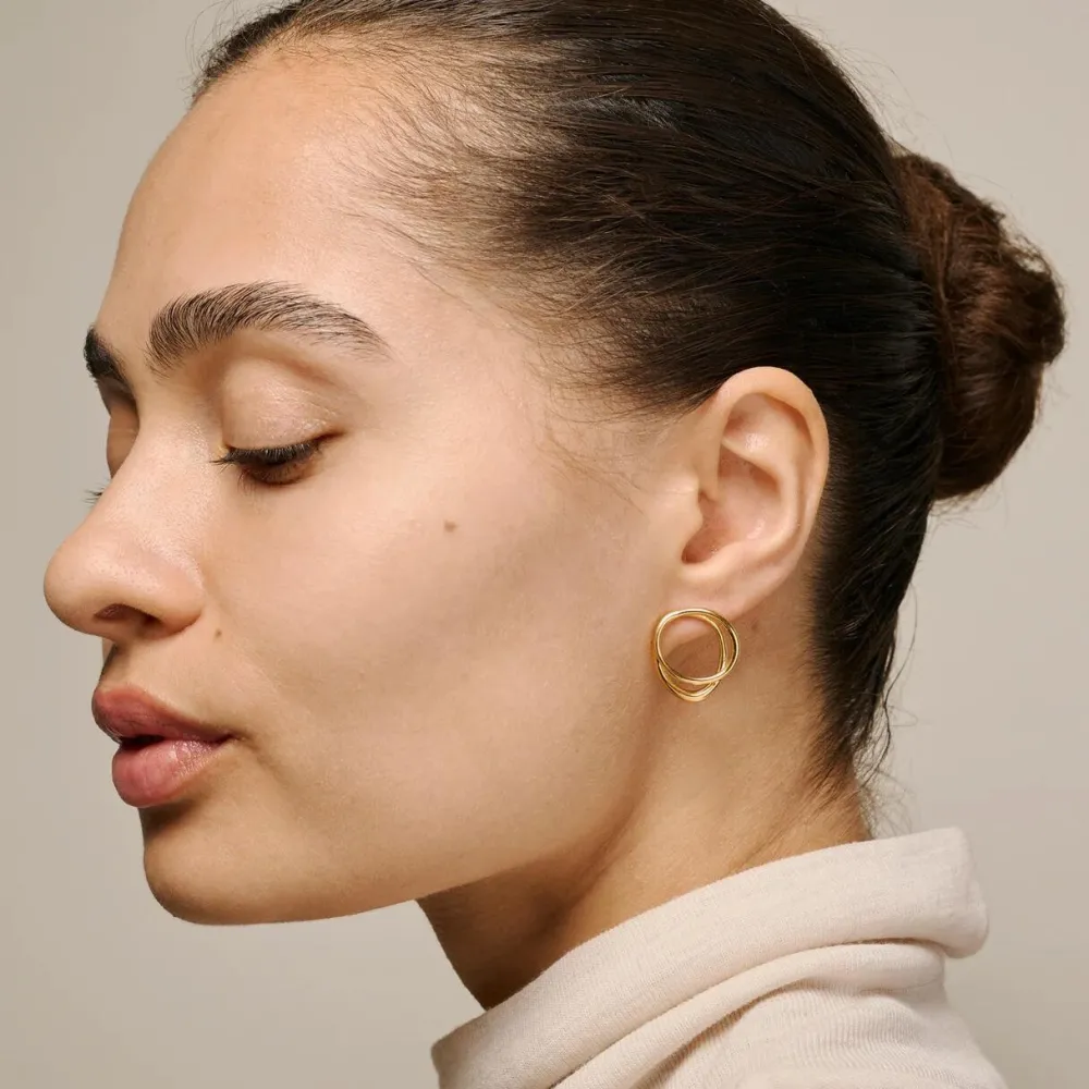 Dame Enamel Copenhagen Accessories|Smykker>Studs Bellu Gold-Plated