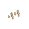 Dame Enamel Copenhagen Accessories|Smykker>Studs Trinity CZ Gold-Plated