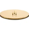 Ester & Erik Adventsstager>Lyseplatte Blank Guld Mellem