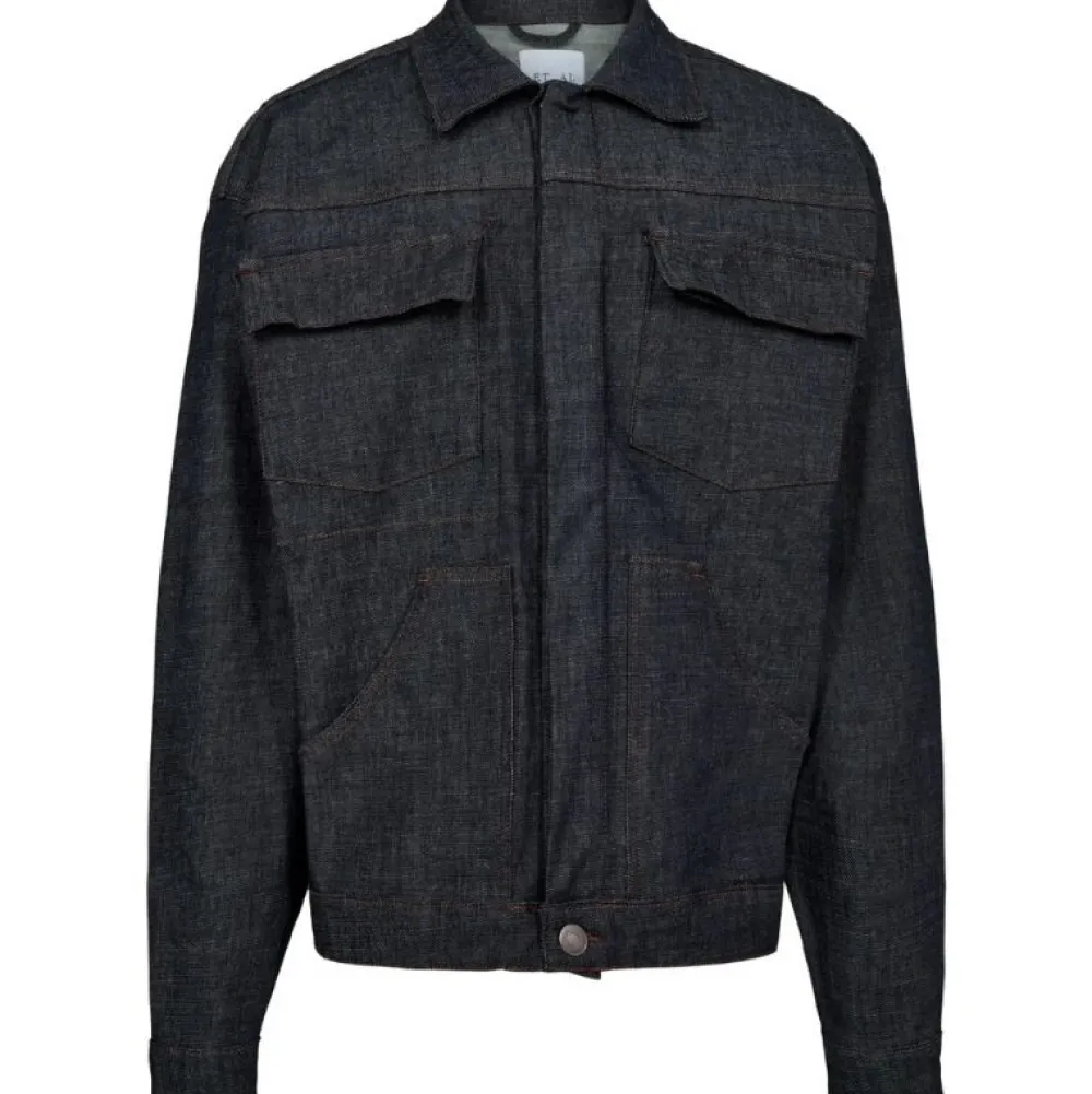 ET AL ORIGINALS Overtøj|Overdele>ET AL Driver Jacket Raw Denim Dark Blue