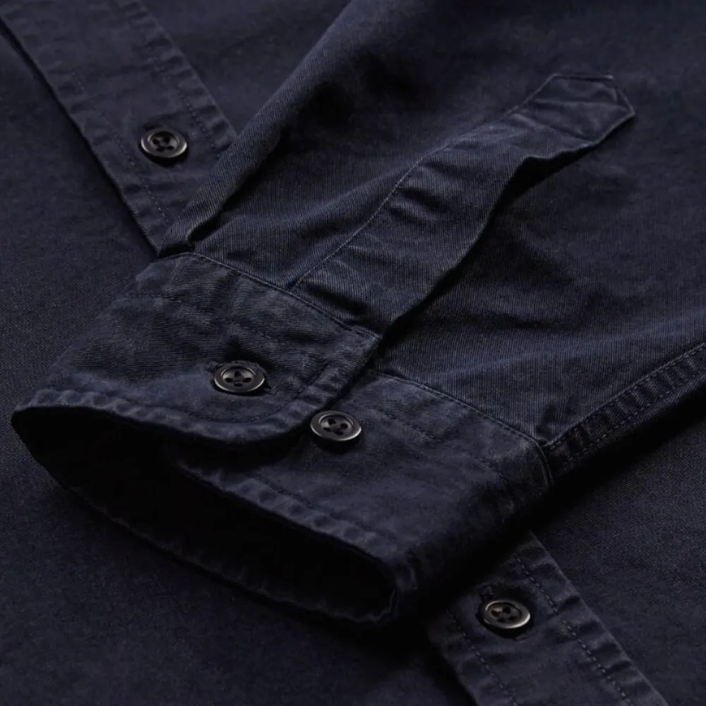ET AL ORIGINALS Overdele>ET AL Erten Long Sleeve Shirt Navy
