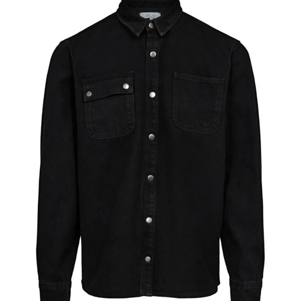 ET AL ORIGINALS Overdele>ET AL Worker Denim Shirt Black