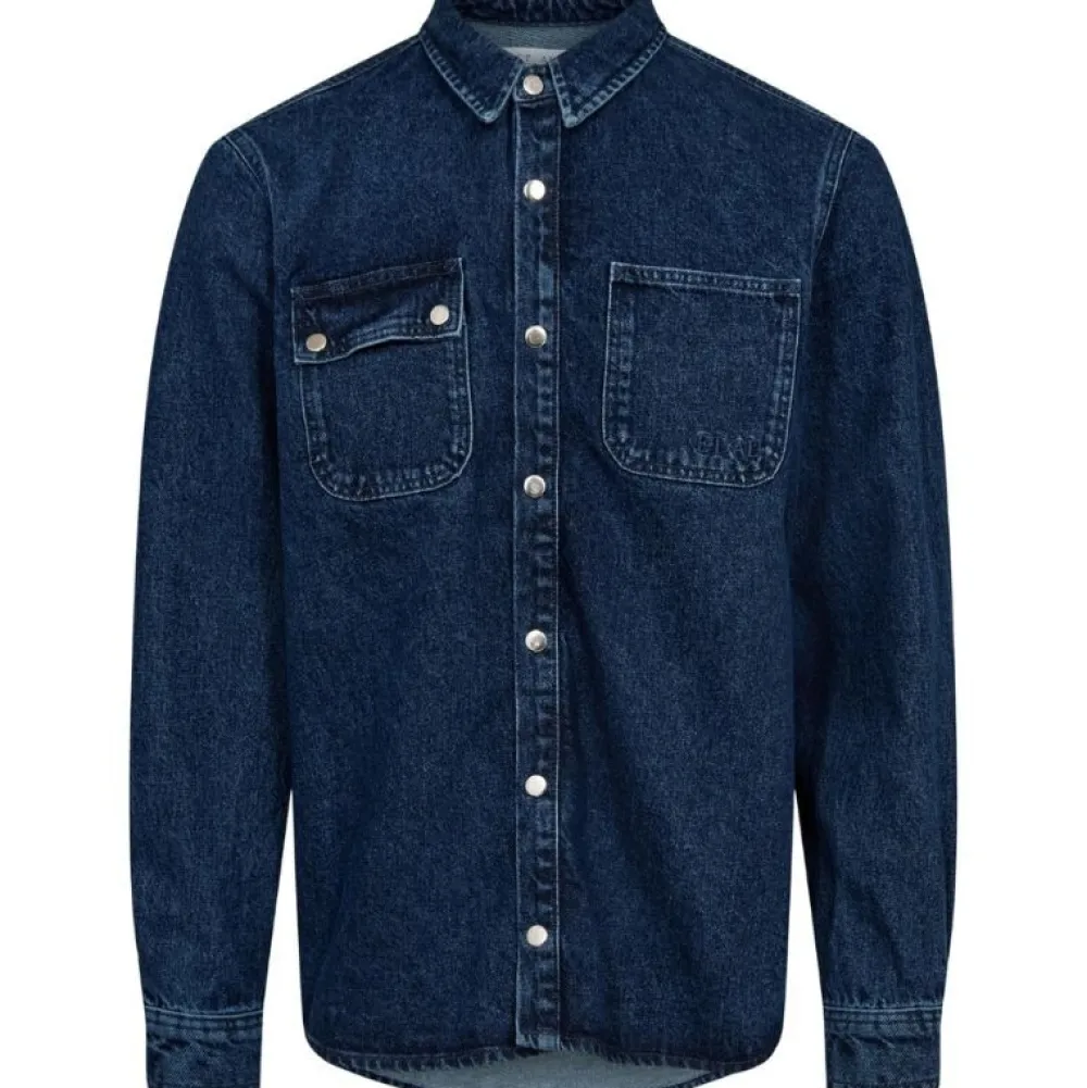 ET AL ORIGINALS Overdele>ET AL Worker Denim Shirt Navy