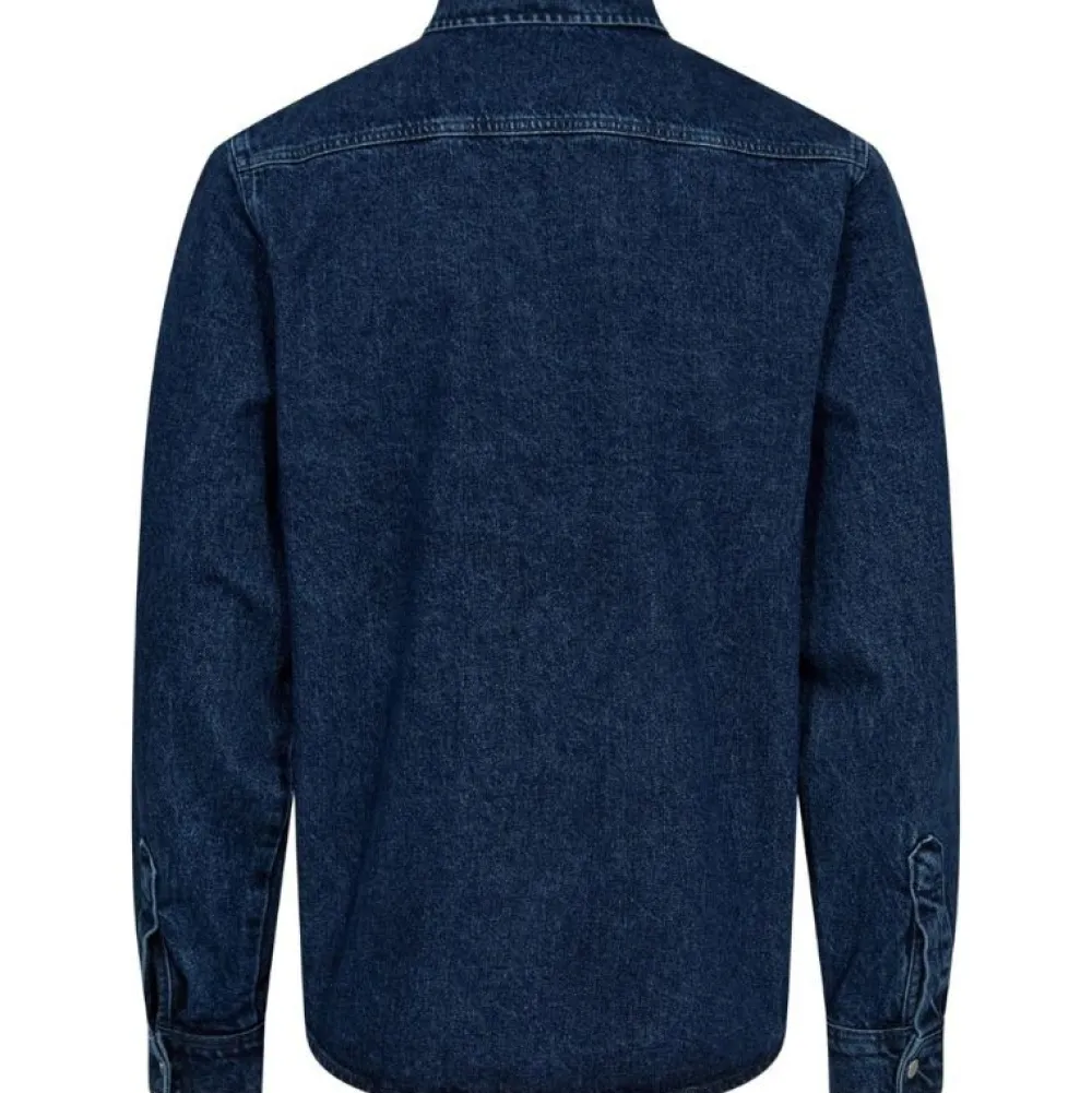 ET AL ORIGINALS Overdele>ET AL Worker Denim Shirt Navy