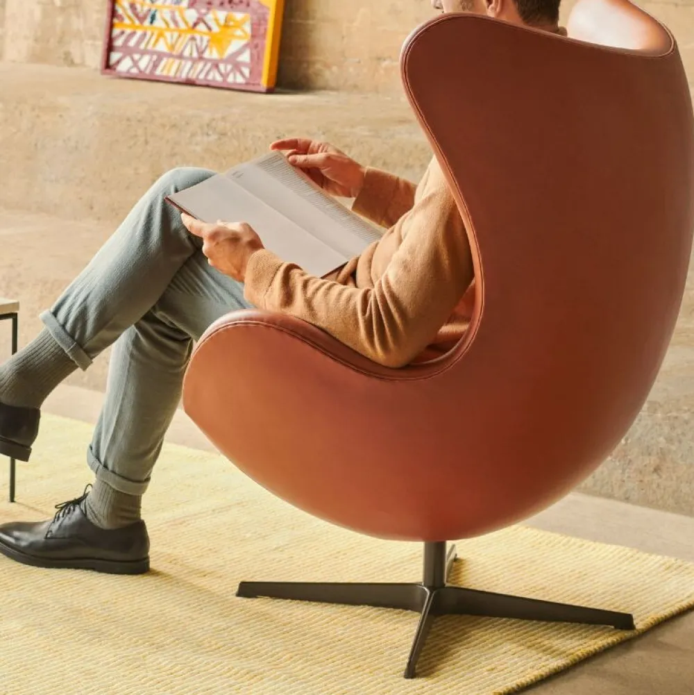 Fritz Hansen Stue|Stole>3316 Ægget Grace Læder