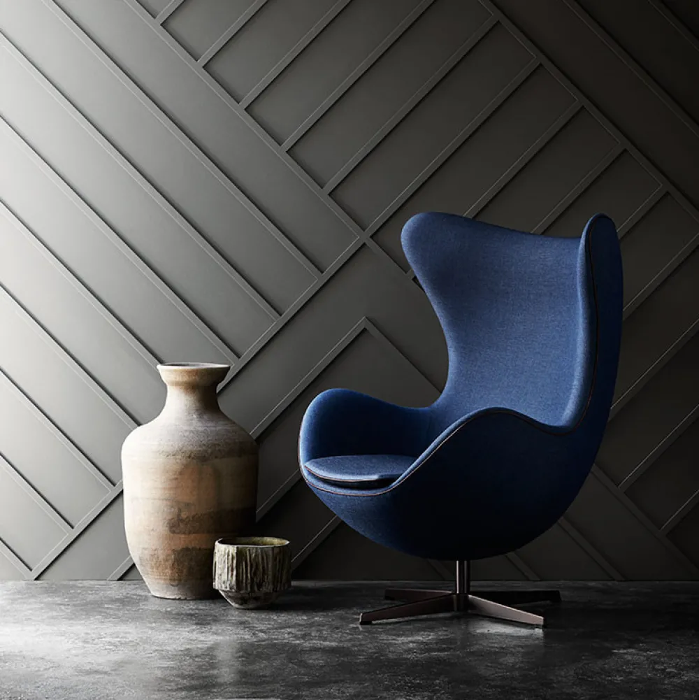 Fritz Hansen Stole>3316 Ægget Lænestol Stof