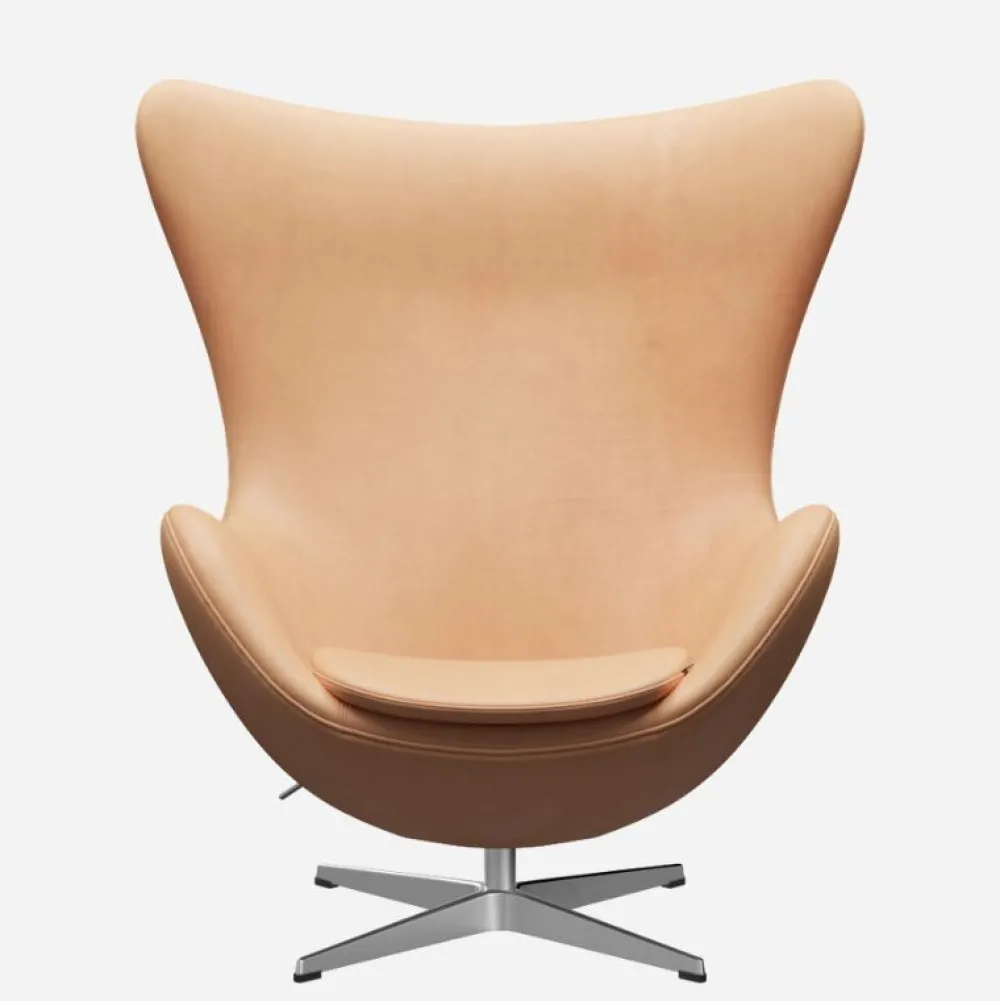 Fritz Hansen Stue|Stole>3316 Ægget Natural Læder