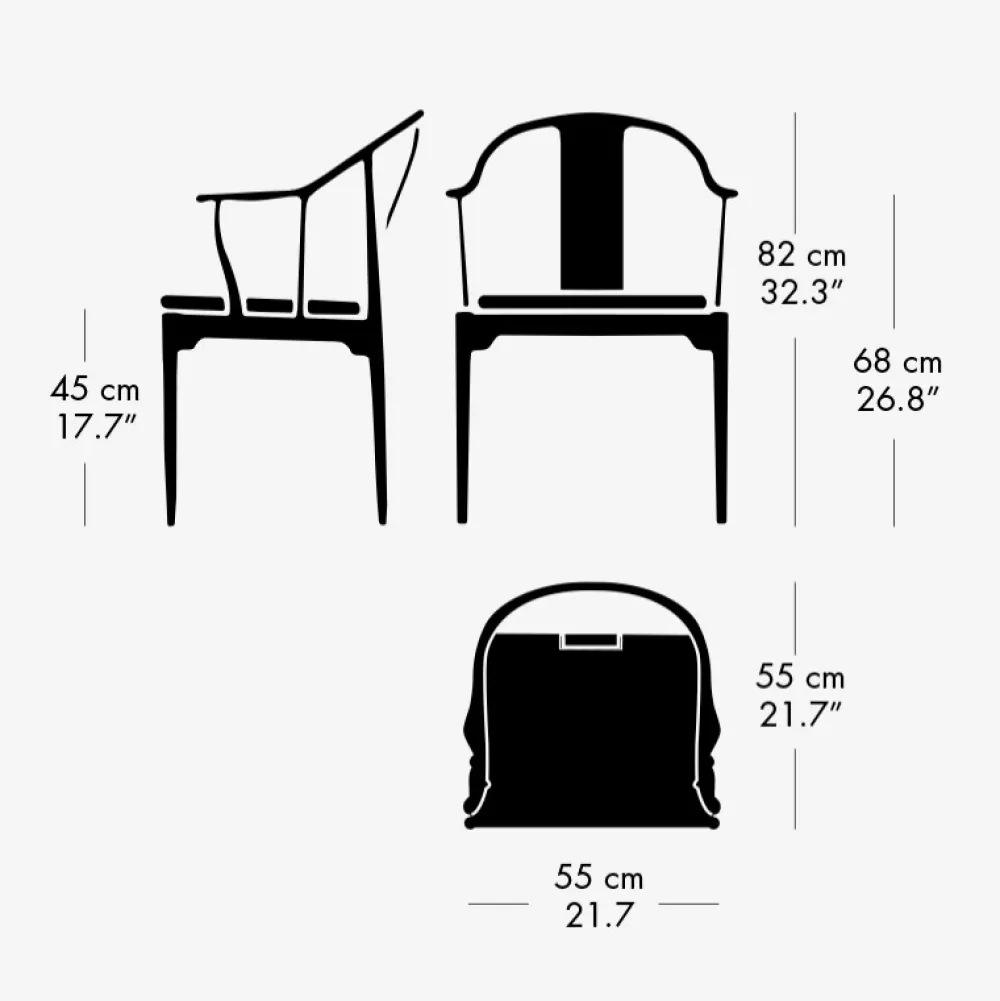 Fritz Hansen Stole>4283 Kinastolen Kirsebær