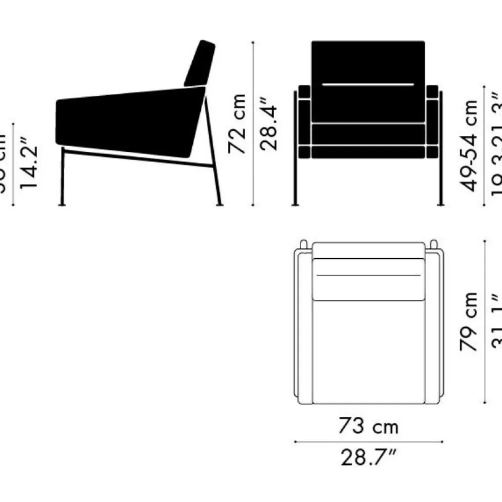 Fritz Hansen Stue|Stole>3300 Lænestol Essential Læder